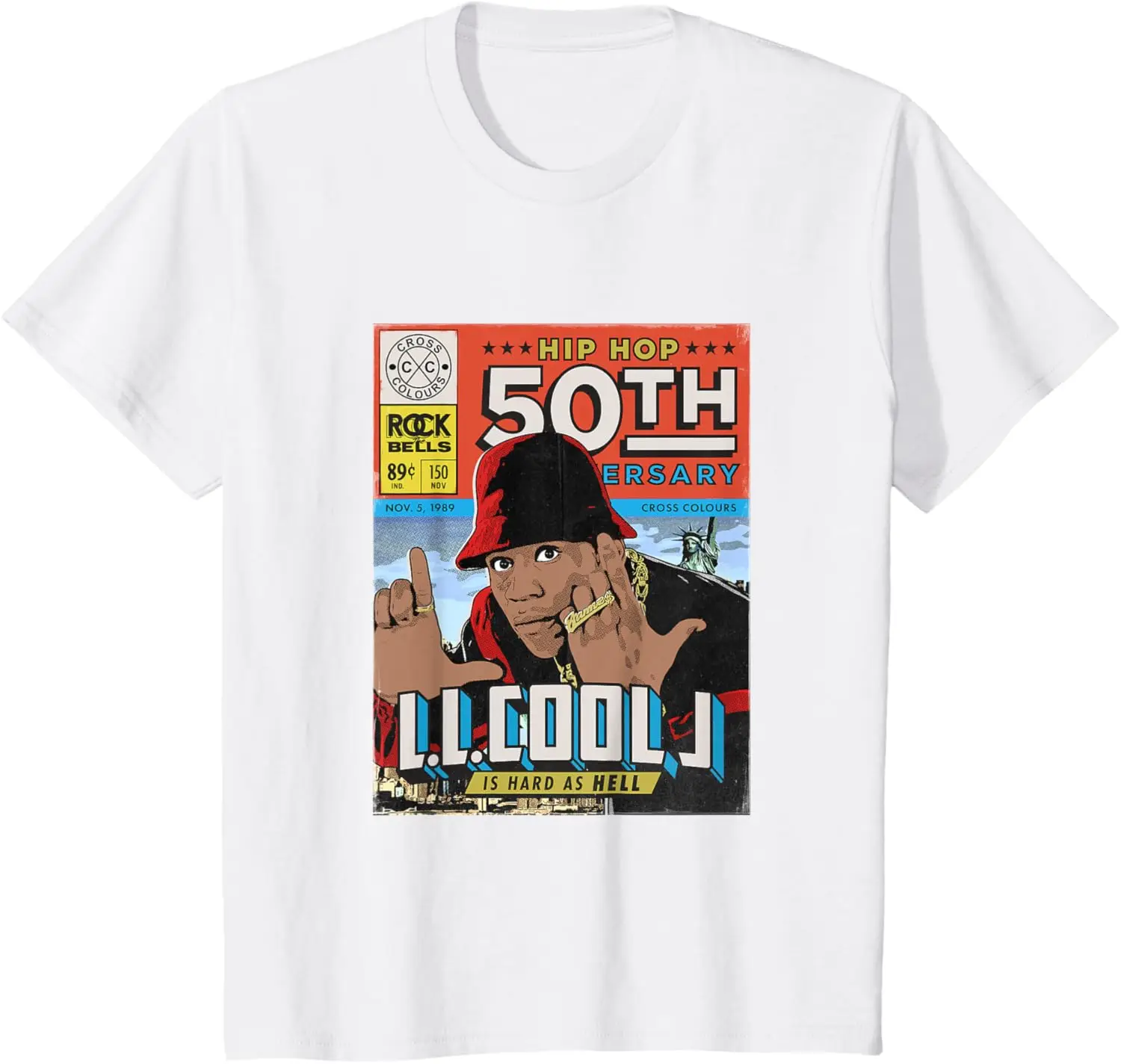 ROCK BANDLL Cool J | 1990's R&B Music Artists | Hip Hop 50Th Edition T-ShirtHip - Hop