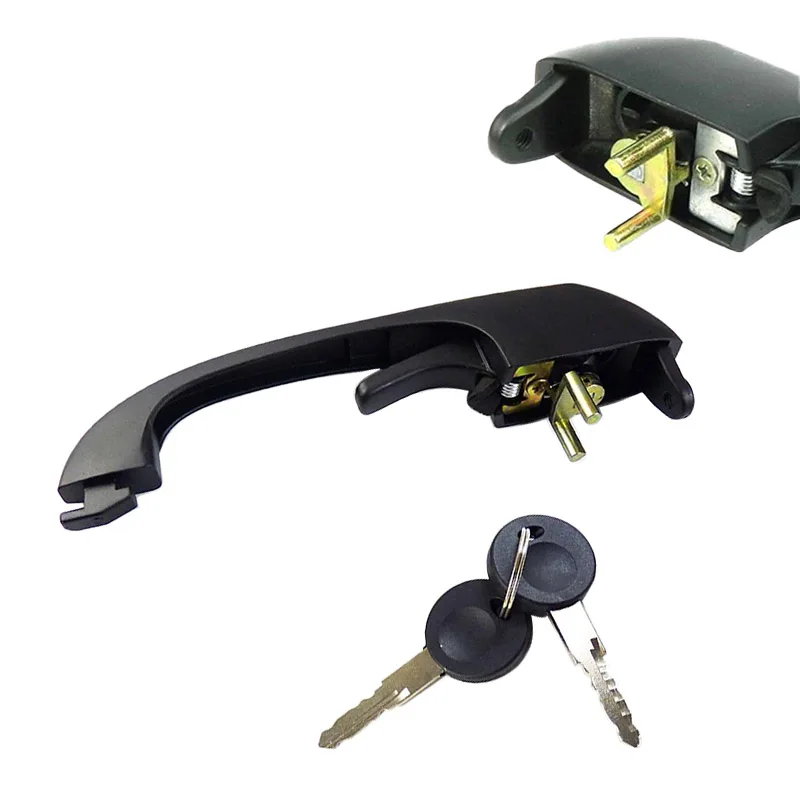 1 Pair for VW T.3 T25 TRANSPORTER CAMPER VAN FRONT DOOR HANDLE W/ KEY RIGHT/ LEFT 251837205 NEW