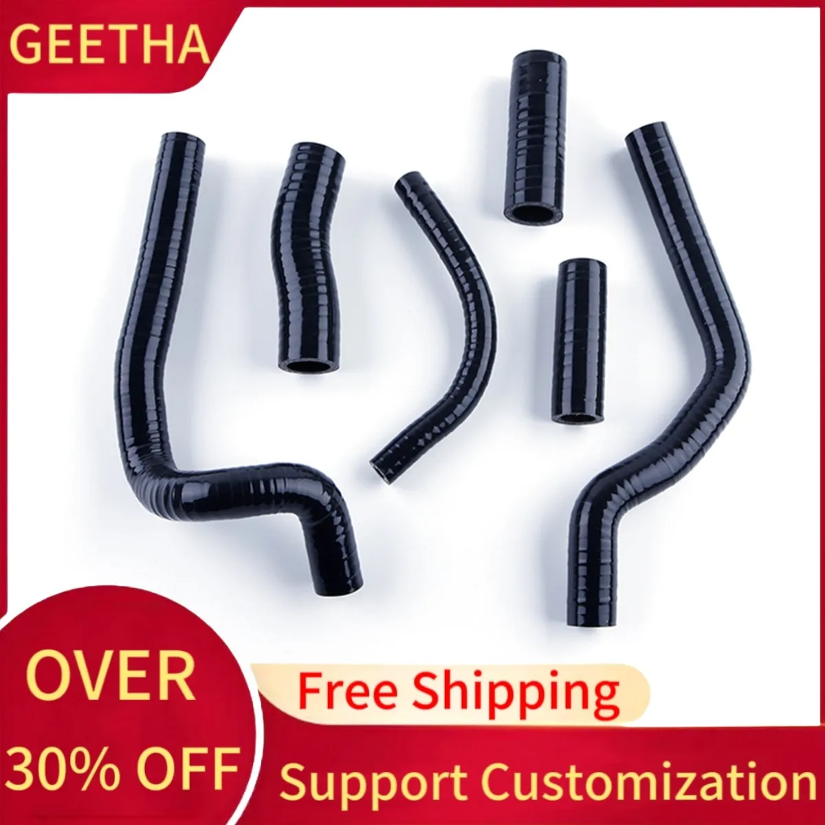 For 1989-2001 Honda CR500R CR 500 R Silicone Radiator Coolant Hose Pipe Kit 1991 1992 1993 1994 1995 1996 1997 1998 1999 2000