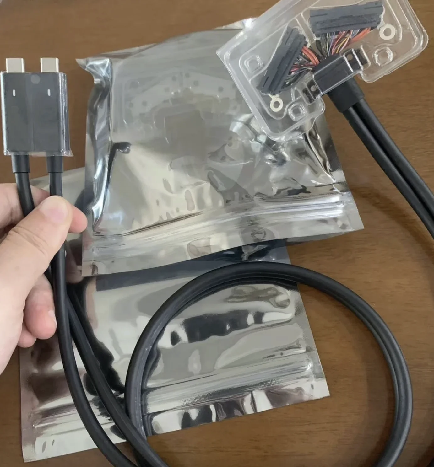 Câble de connexion double USB-C d'origine, pas neuf, pour DELL WD19DC 0YXCYK YXCYK