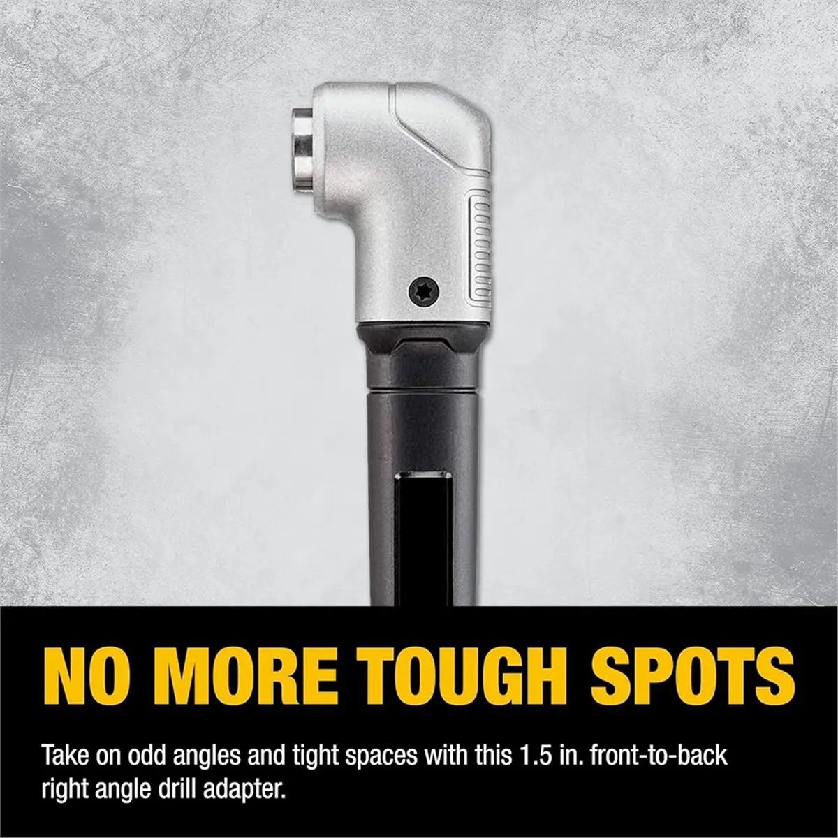 

IMPACT READY 1.5" Right Angle Attachment: DWARA120 for Impact Drivers, 1/4" Hex Drive, Metal Gear Case