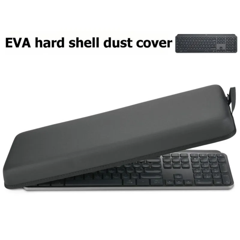 DT21 Dust Cover for Logitech MX Keys S Keyboard, EVA Hard Shell Protective Case, Anti-Dust Sleeve, Water-Resistant, Portable