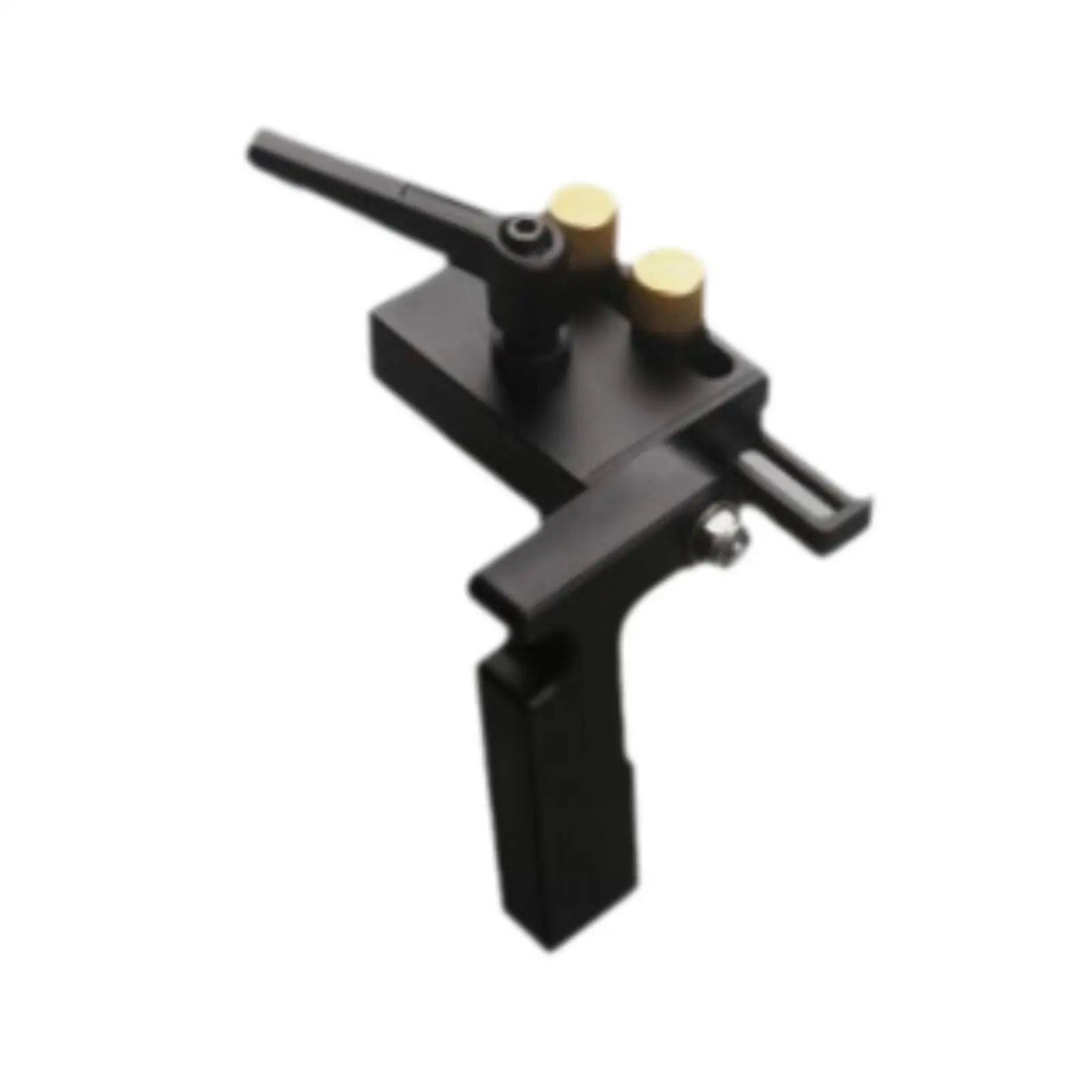 Accessori per arresto binario obliquo Tappo guida mitra regolabile in lega di alluminio nero Limitatore scanalatura a T per scivolo scorrevole per la lavorazione del legno