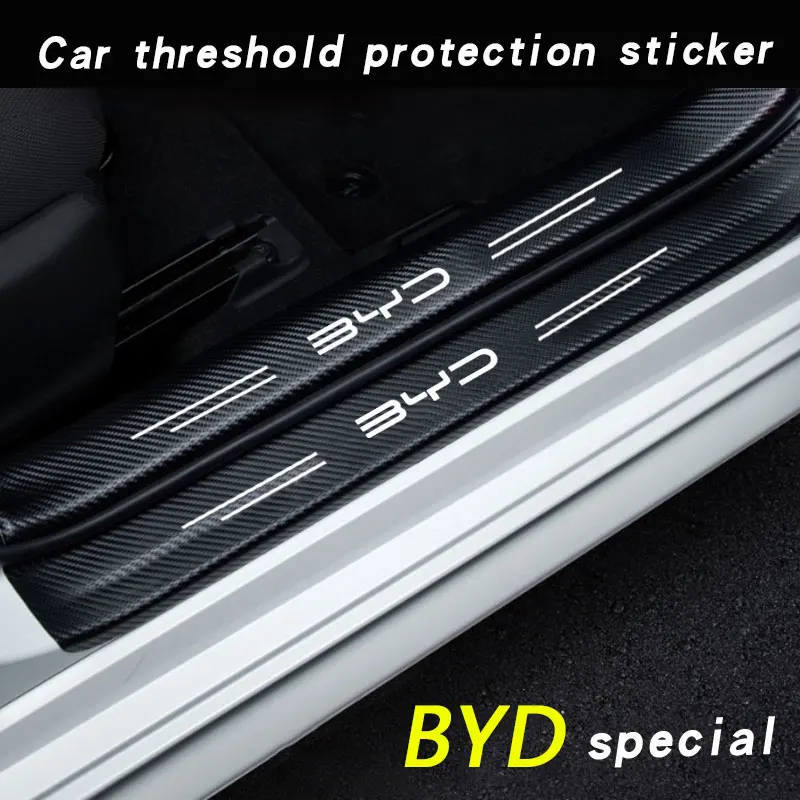 Car Door Sill Stickers Accessories For BYD M6 G3 G5 T3 13 F3 F0 S6 S7 E5 E6 L3 tang yuan atto3 song Covers Accessories Interior