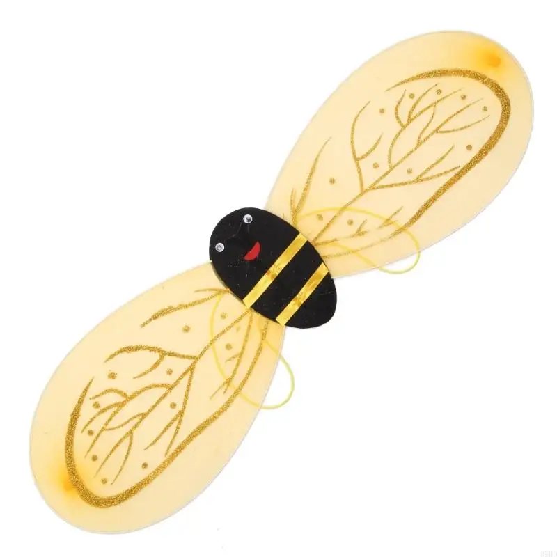 39bd 3 -stcs verkleden kleding voor kleine meisjes prinses sprookjeskostuumset met vleugelhoofdbandwand voor kinderen perfect