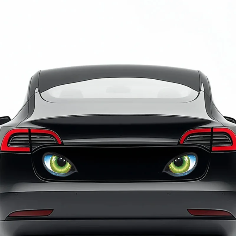 

Car Reflective Stickers Rearview Mirror Eye Funny Stickers 3D Scratch Blocking Cartoon Funny Body Stickers Decorative Sticker