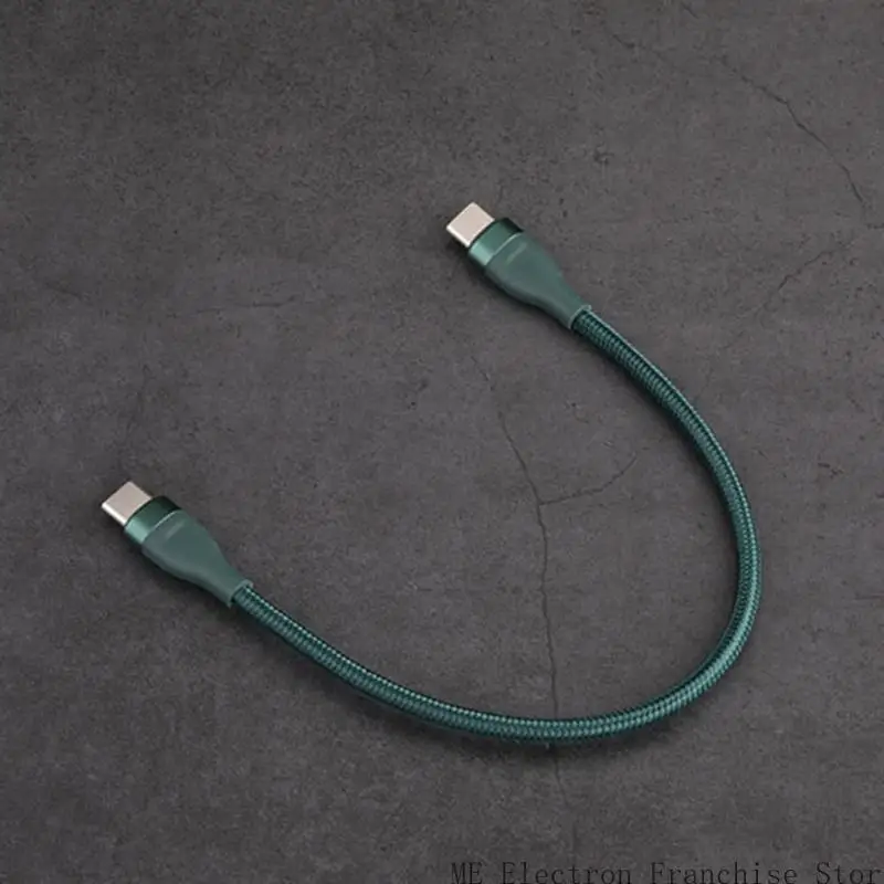 T5EA USB C Male machos curtos C Charfe 66W PD Carregamento rápido 480Mbps Transferência dados