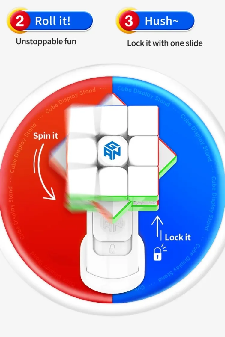 GAN Cube Display Stand Gan Cube oznacza GAN normalny lub magnetyczny inteligentny magnes 3x3x3 magiczne Puzzle kostka łamigłówka