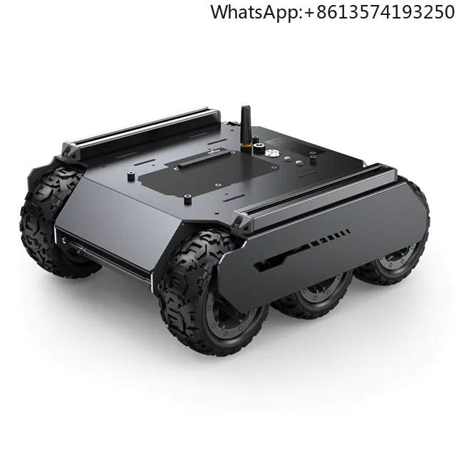 Chipboard 6 Wheels Raspberry Pi Robot/car, Flexible and Expandable 6x4 Ugv, With Extension Rails and Esp32 Slave Computer