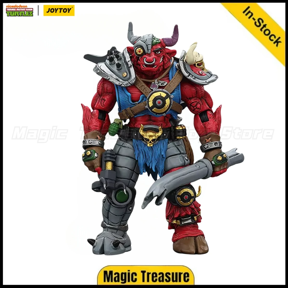 

【In stock】JOYTOY 1/18 Action Figure TMNT-Groundchuck Anime Ornaments Collection Gift Model