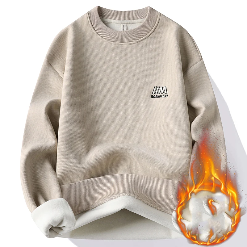 Men's Warm Knitted Sweater Casual Thick Sweater Pullovers Male Streetwear Fashion Clothing Spring Autumn Winter Men Clothing