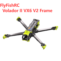 FlyFishRC Volador II VX6 V2 Freestyle FPV T700 6 inch Frame Kit compatible with DJI O3 Air Unit for FPV Quadcopter Kit