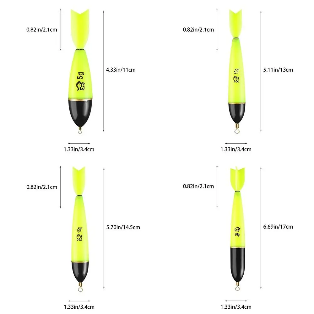 Durable Luminous Fishing Float Light Stick Striking ABS Bobber Sea Ocean Rock Fishing Fish Float Day and Night image 6