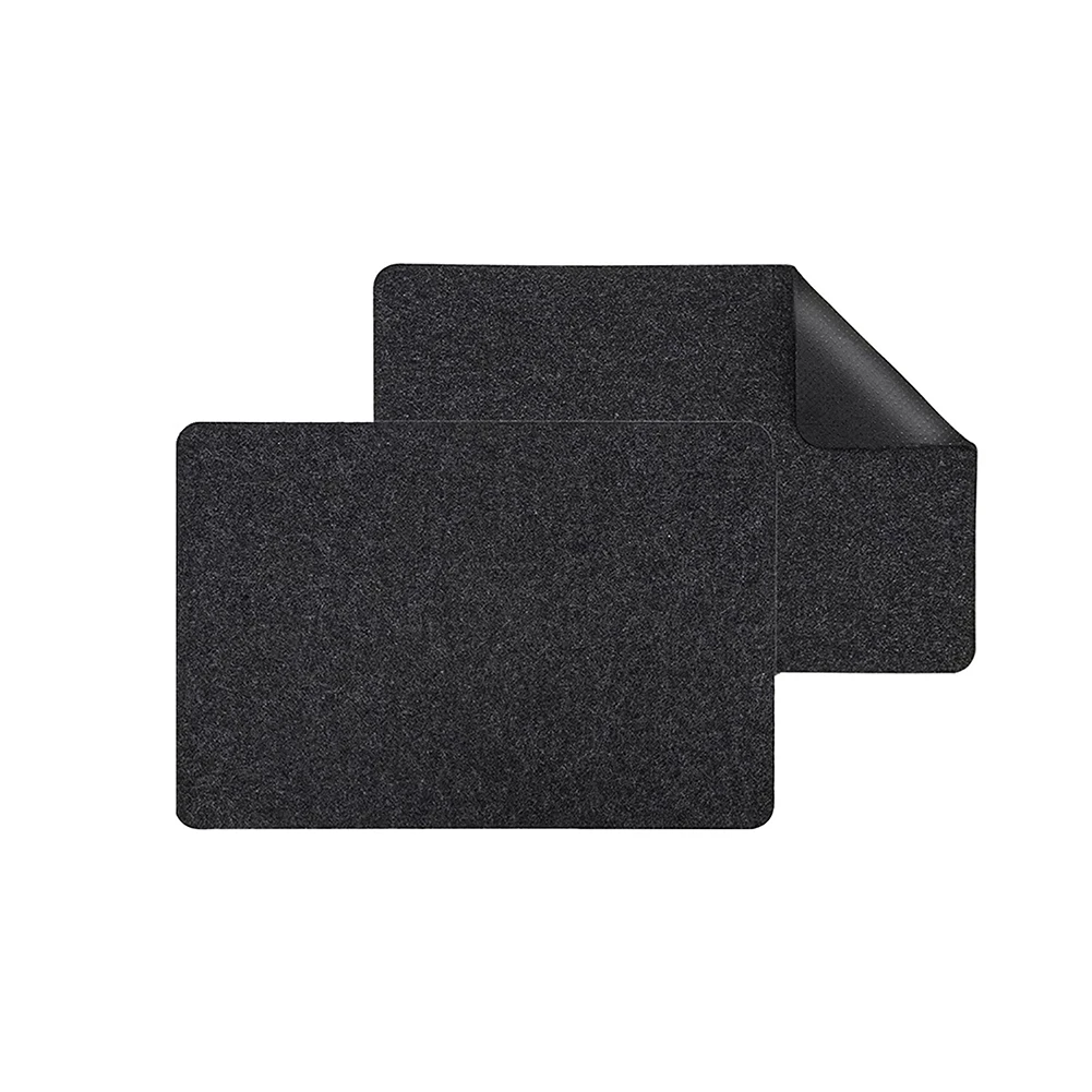 Kitchen Countertop Use Black Silicone Mat Heat-resistant Silicone Felt Backing Easy Slide Movement For Blender