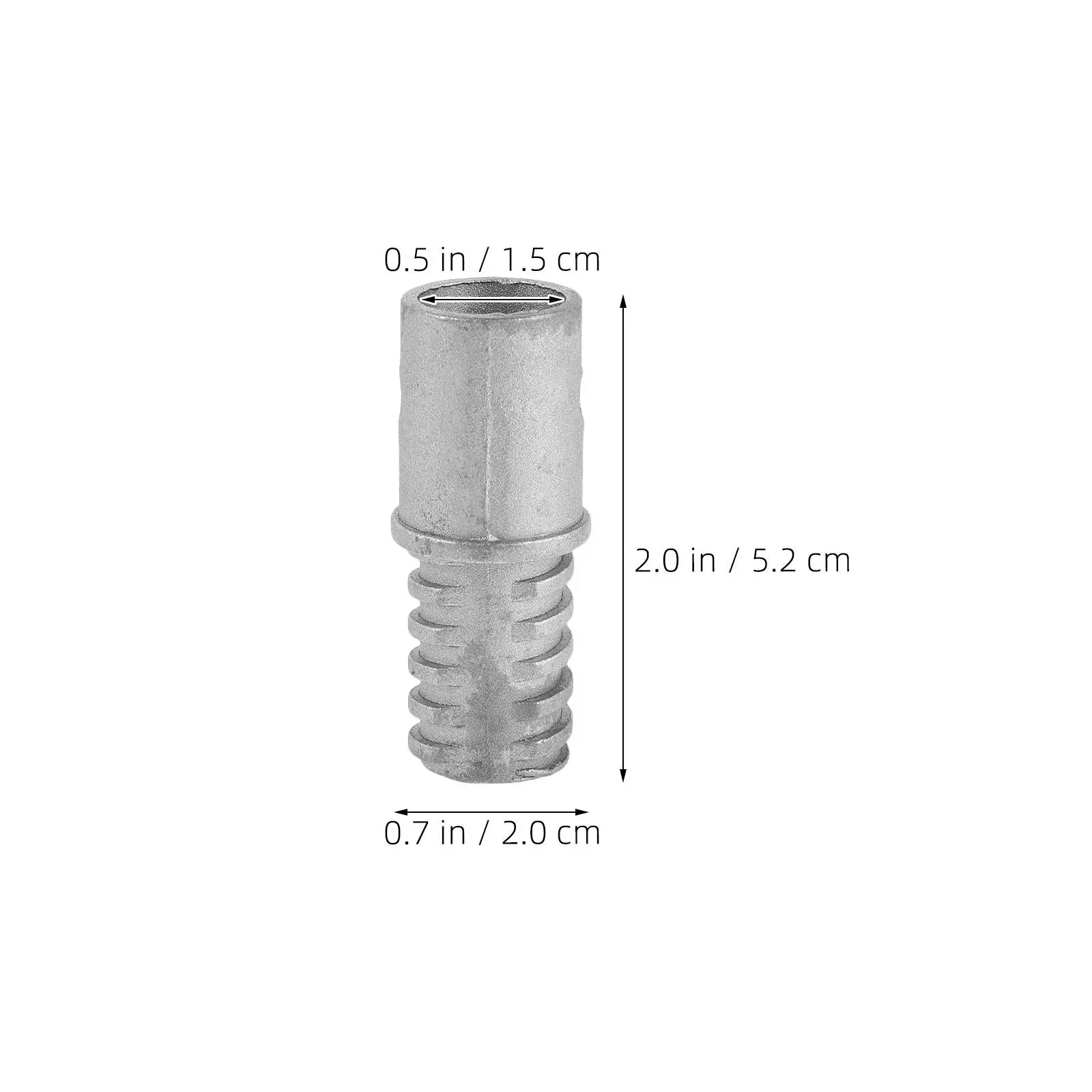 10Pcs Metal Threaded End Replacement for Broom Handle 0.8inch Screw on Mop Extension Pole Adapter Connector Painter Pole Adapter