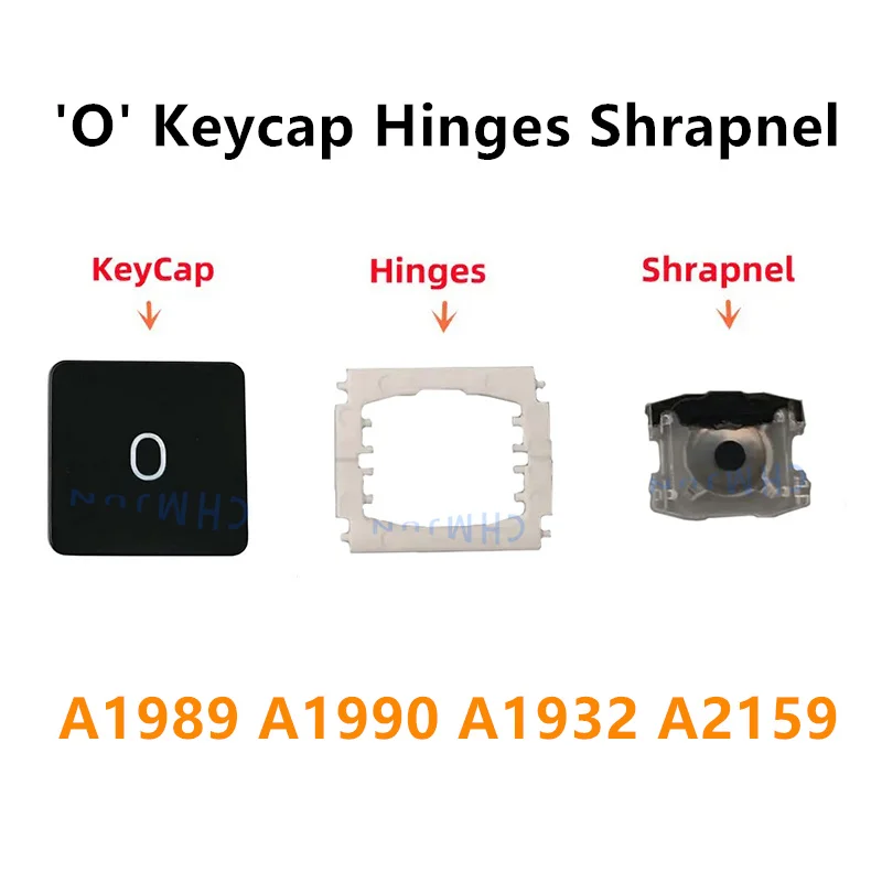 Replacement Individual O KeyCap Hinges and Shrapnel are Applicable for MacBook Pro A1989 A1990 A1932 A2159 Keyboard