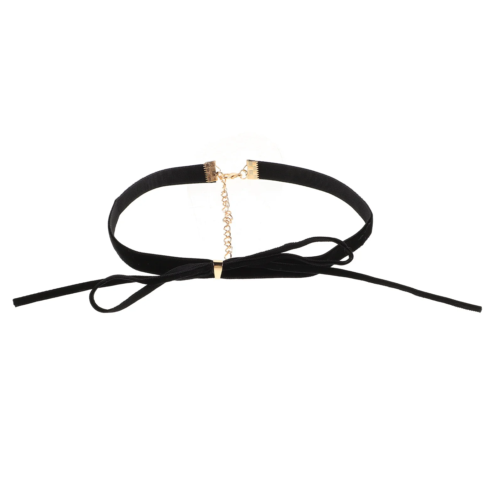 قابل للتعديل المختنق قلادة للنساء خمر Bowknot التفاصيل الترقوة سلسلة الحد الأدنى الأزياء والمجوهرات أنيقة ارتداء اليومي #1