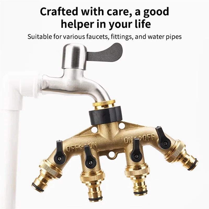 AT51-Garden Hose Dispenser, Faucet Connector, Dispenser, Outdoor Faucet, Garden Faucet