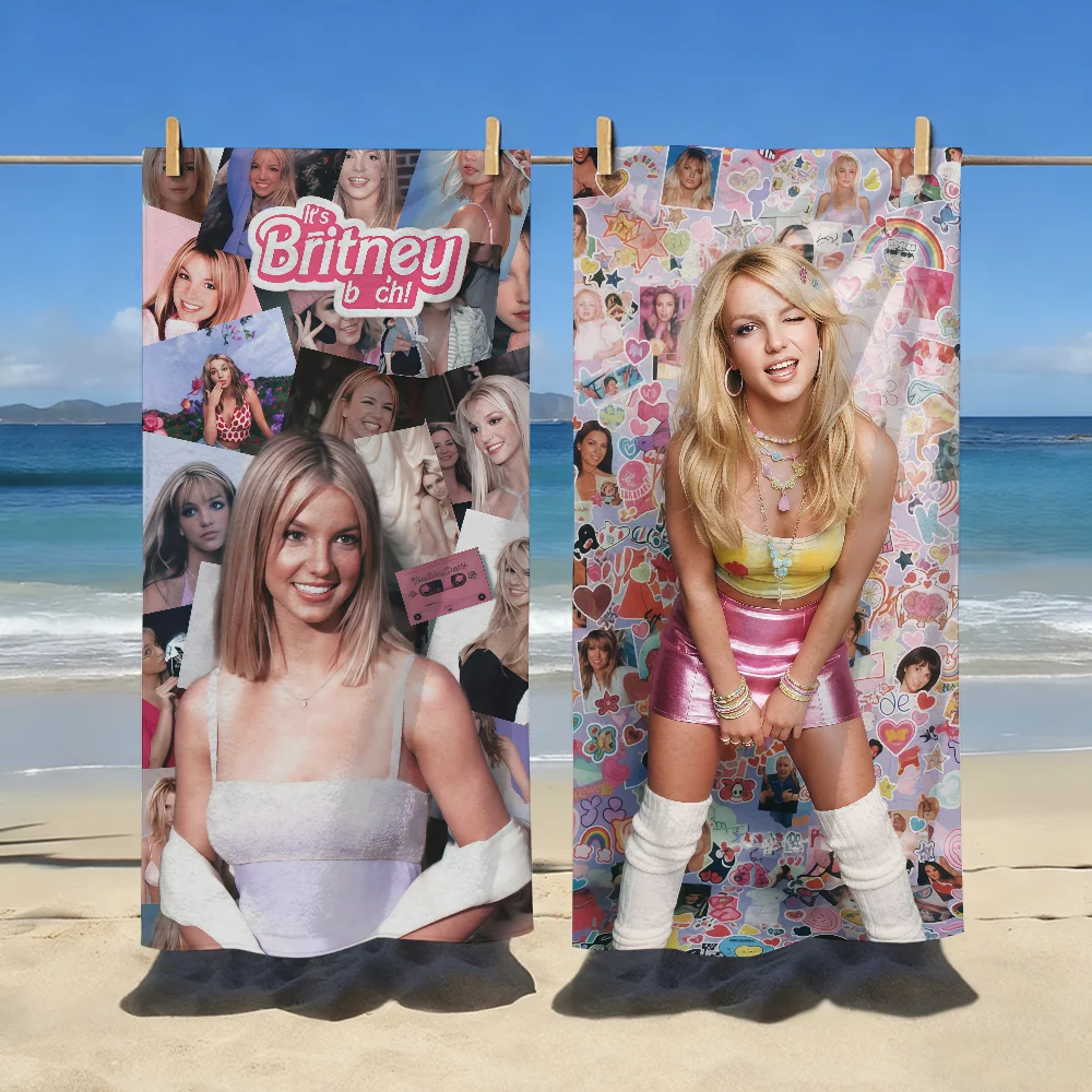 Serviette de plage Singer B-Britney S-Spears, séchage rapide, pour le sport, le voyage, le camping, résistante au sable, douce, légère, grande taille