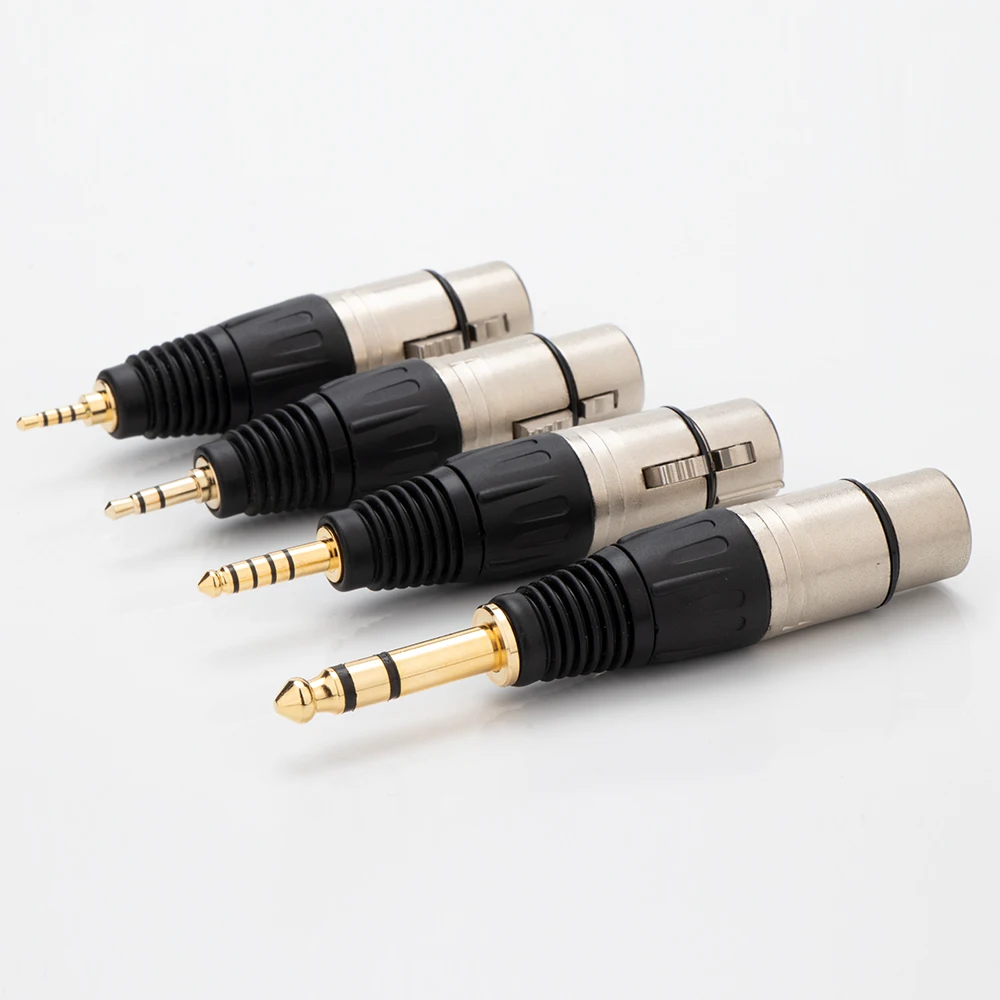 Wysokiej klasy NEUTRIK HiFi Audio 6,35/3,5/4,4/2,5 mm męski na 4-pinowy XLR żeński adapter pozłacane zbalansowane złącza słuchawkowe TRS