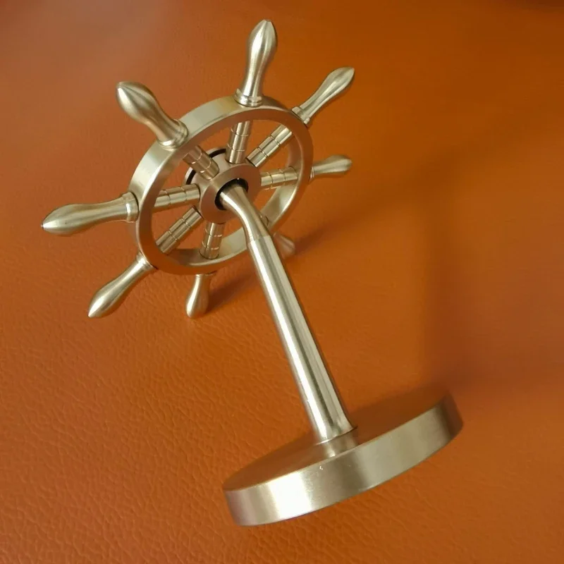 Light Luxury Decorations, Brass, Rotatable Rudder, Windmill, Home, Office, Desktop, Metal Ornaments, Car Ornaments Crafts