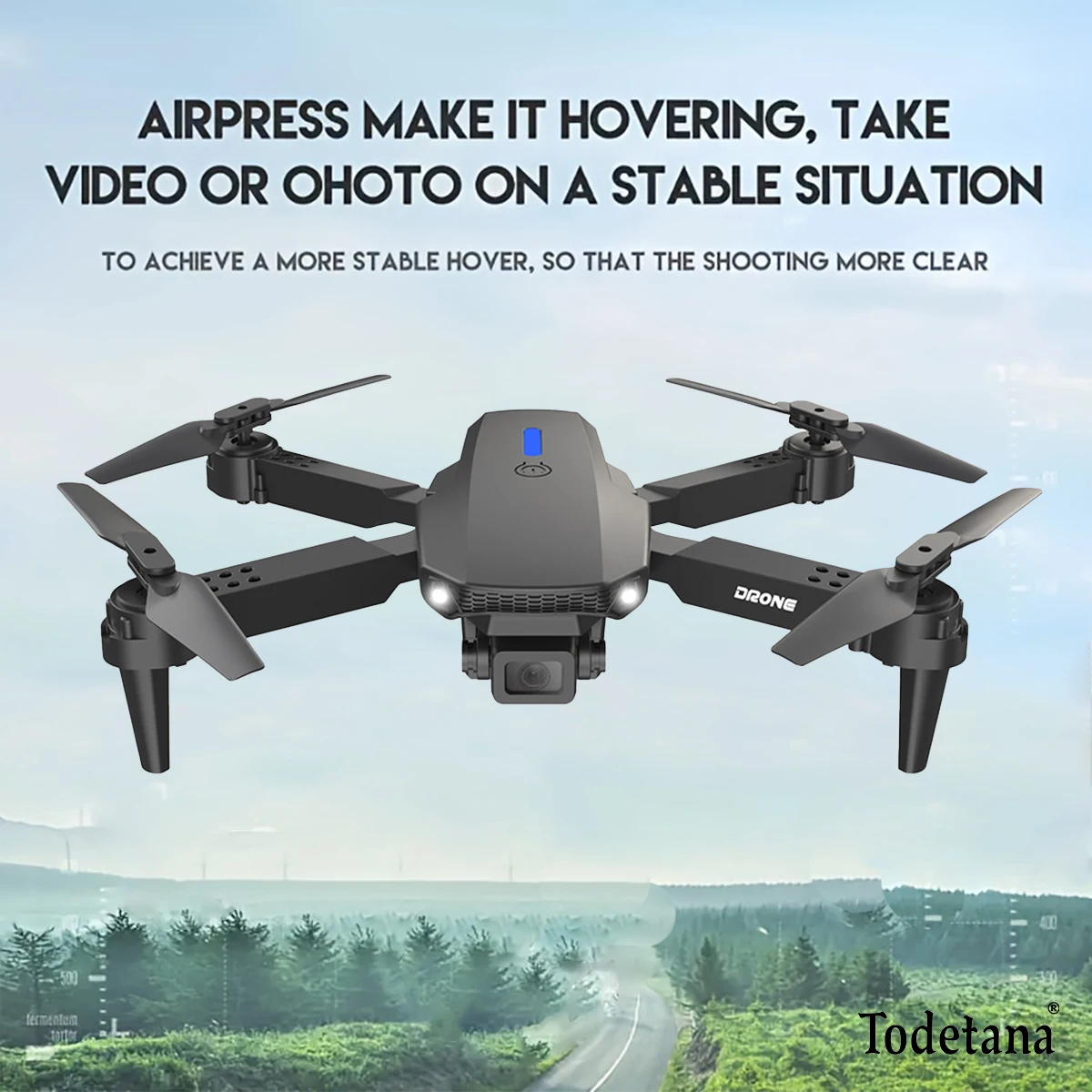 2025 E88 décollage et atterrissage en un clic HD Carema pliable Drone RC pas cher télécommande WIFI FPV Drone jouet quadrirotor cadeau