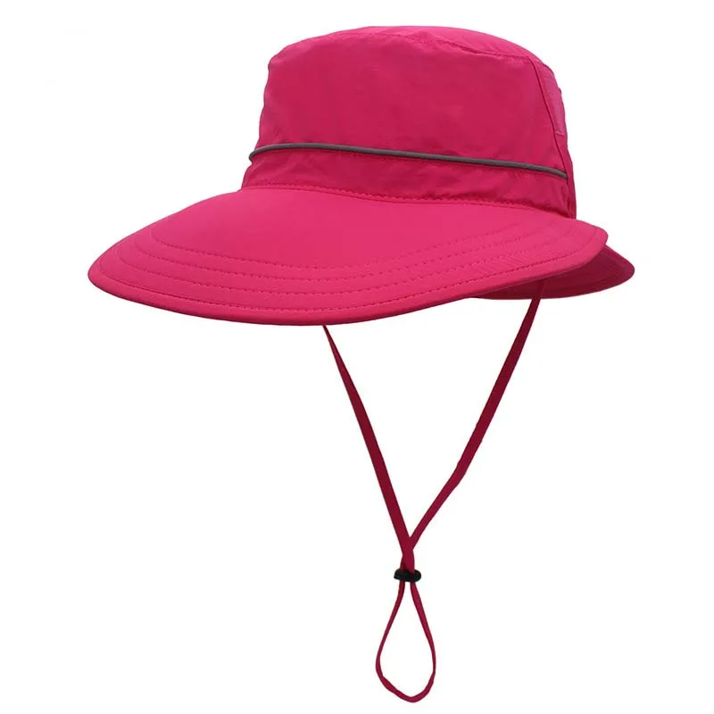 

Unisex Summer Sunscreen Wide Brim Bucket Hats Women UV Protection Waterproof Panama Caps Hunting Sun Fisherman Hat for Mens Bob