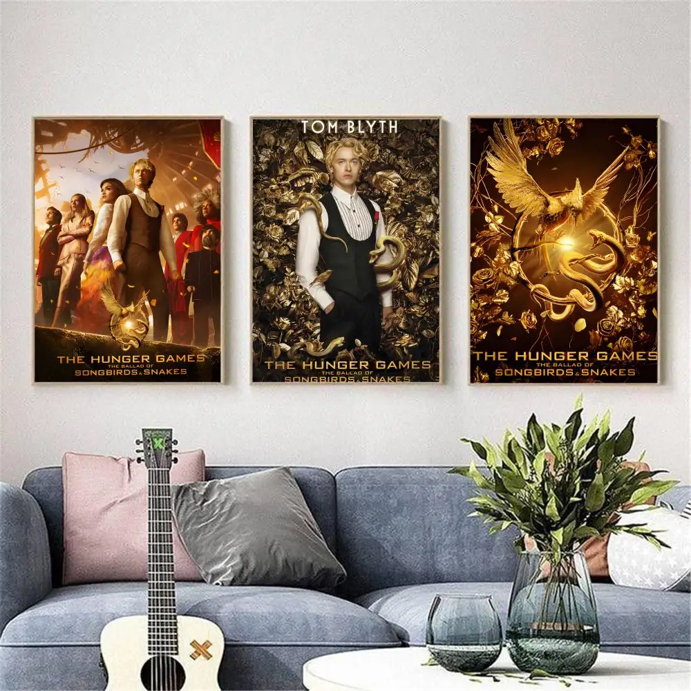 ملصق ألعاب The H-Hunger مقاوم للماء من القماش المقاوم للتجاعيد جدار الفن سهل التعليق ديكور المنزل لغرفة المعيشة وغرفة النوم #5