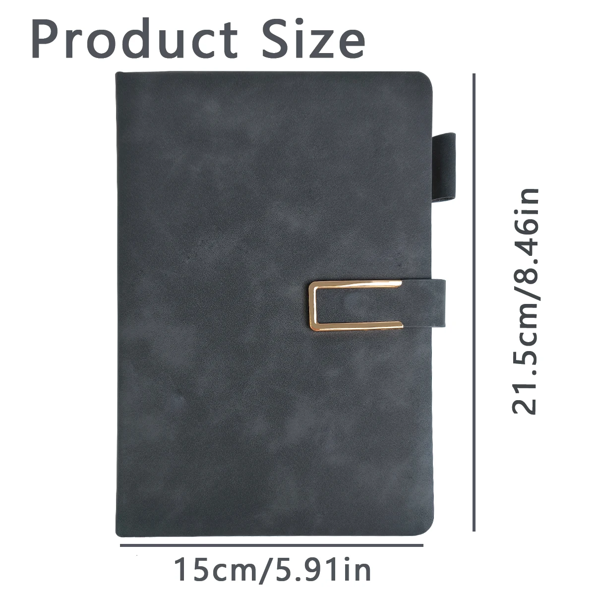 قطعة واحدة من دفتر ملاحظات جلدي عتيق مقاس A5 مع غطاء ناعم وإشارة مرجعية مثالية لاجتماعات العمل وحياة الجامعة #2