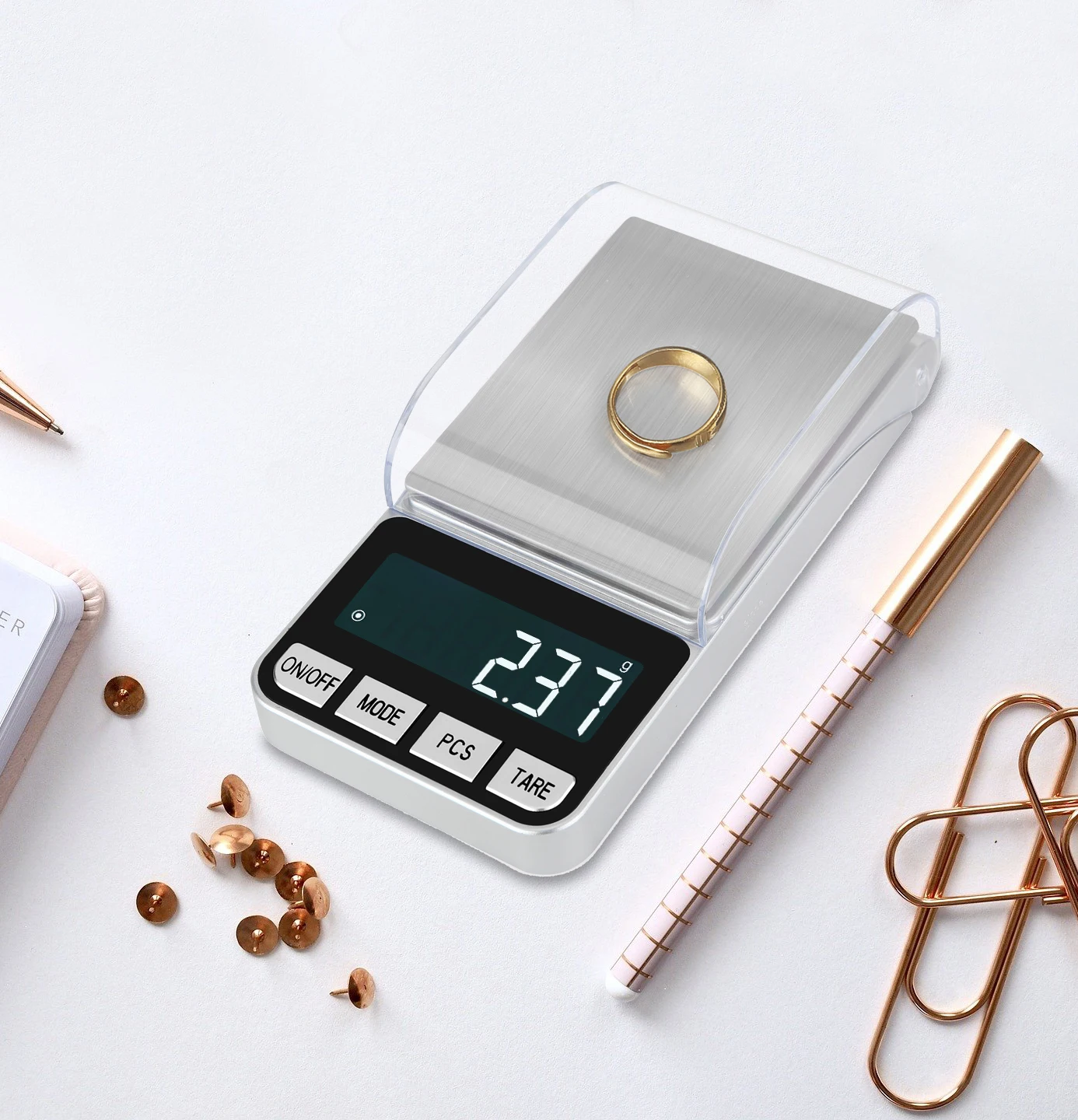High Precision 0.01g/0.1g Electronic Weight Scale Digital Pocket Jewelry Diamond Gold Balance Gram LCD Backlight For Kitchen