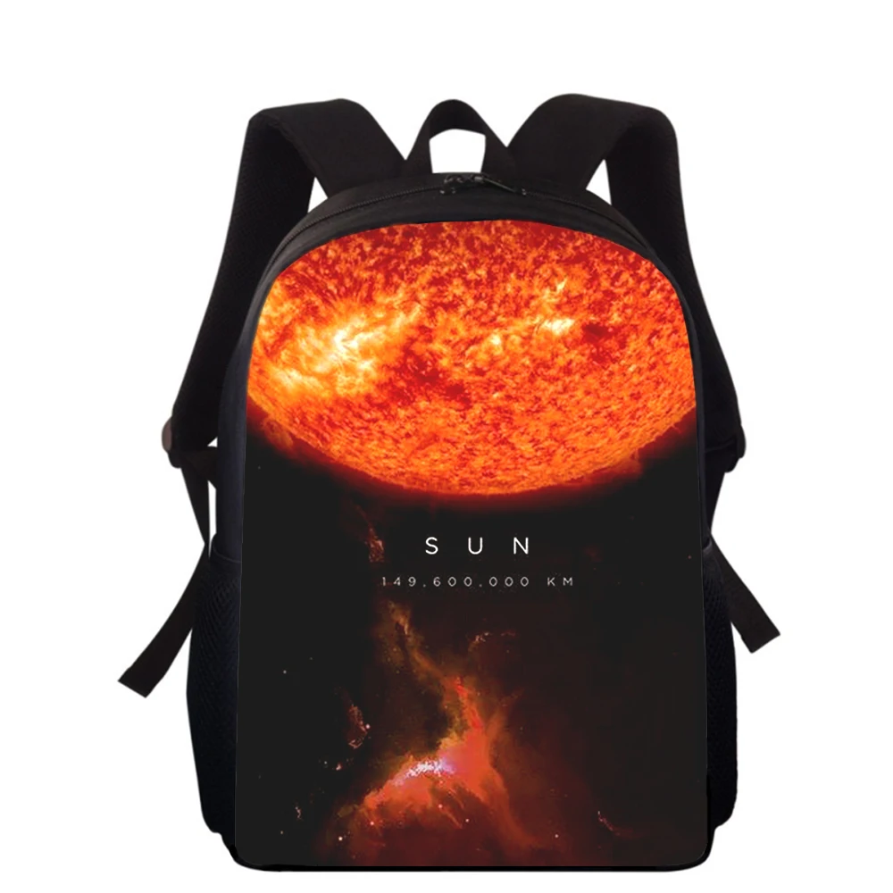 Kunst Sonne 16 "3D-Druck Kinder Rucksack Grundschule Schult aschen für Jungen Mädchen Rucksack Schüler Schulbuch Taschen