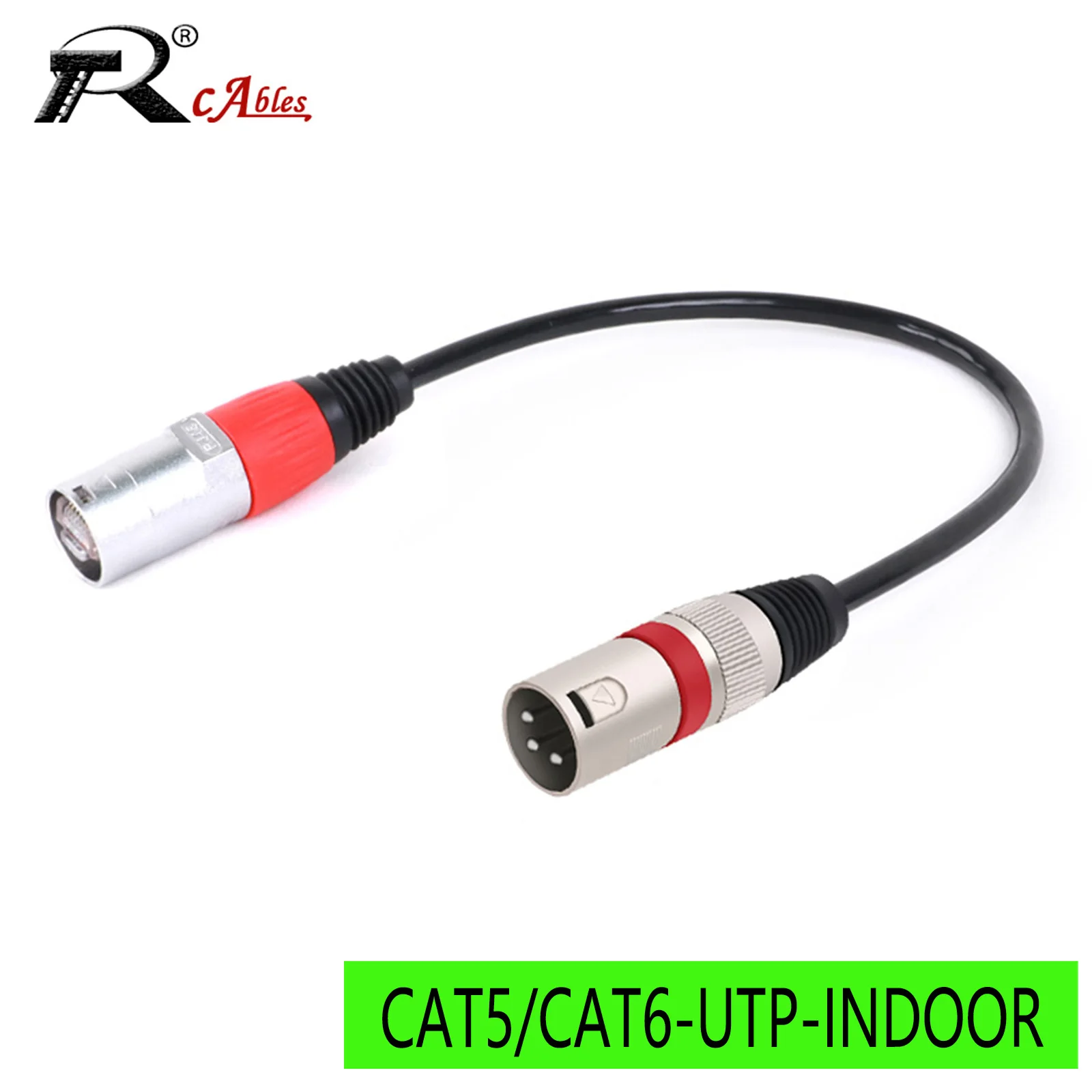 

XLR 3-Pin Male to RJ45 Male Adapter Cable-XLR to RJ45 Ethernet Connector,CAT5/CAT6 UTP Extension for DMX-CON Controller Series