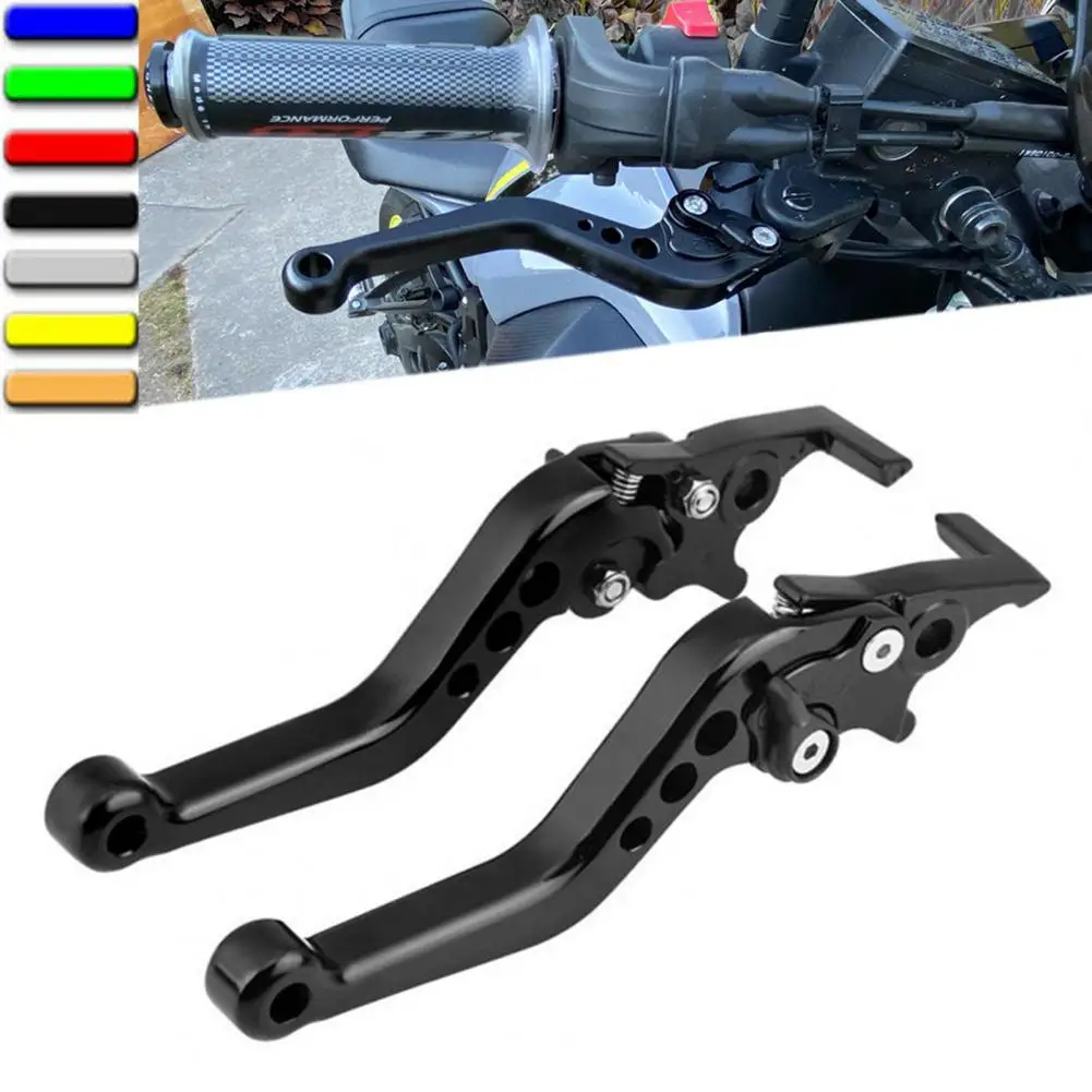 Alavanca de freio de motocicleta anti-risco, alavanca manual de moto, durável, alta resistência, 1 par