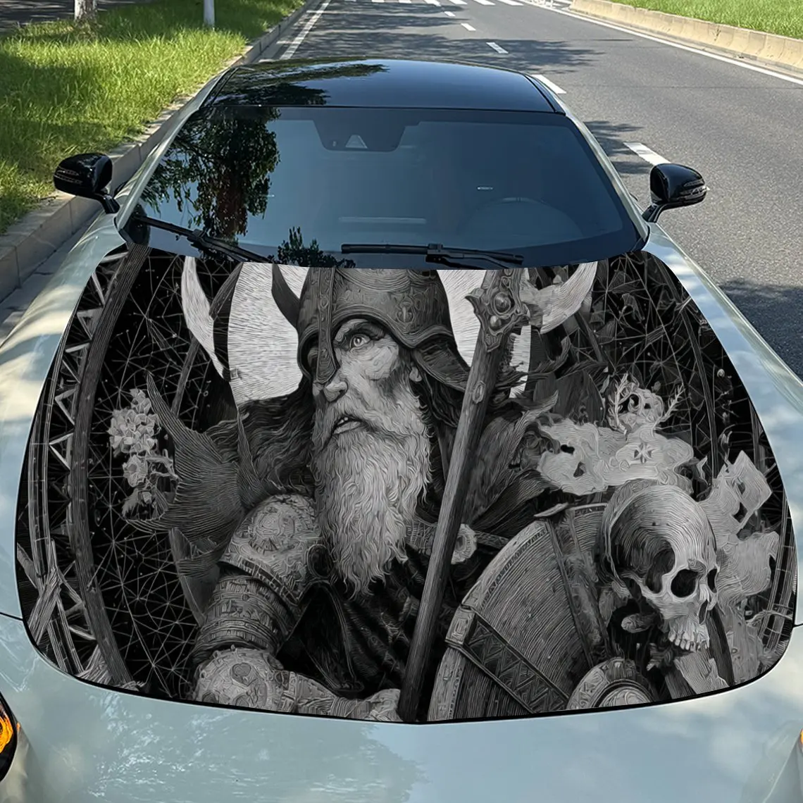 ملصقات غطاء السيارة ذات اللون الأحادي الغامض - لفافة فينيل ذاتية اللصق ومقاومة للماء ومتينة، وتزيين وحماية كاليفورنيا الخاصة بك #1