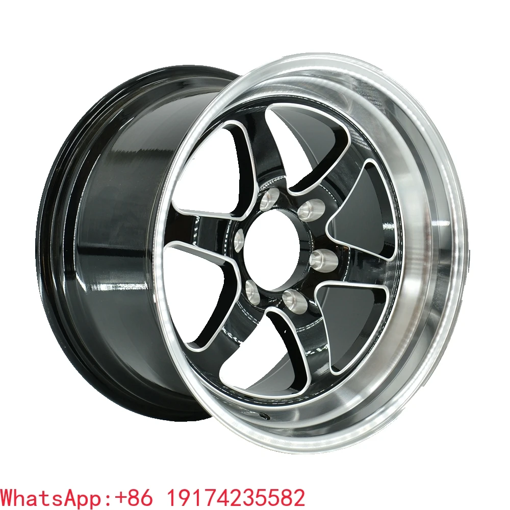 

[Deep Dish]Hot Sale Fashion Design Six Spokes 15*7 Inch Alloy Wheels with 8*100/114.3