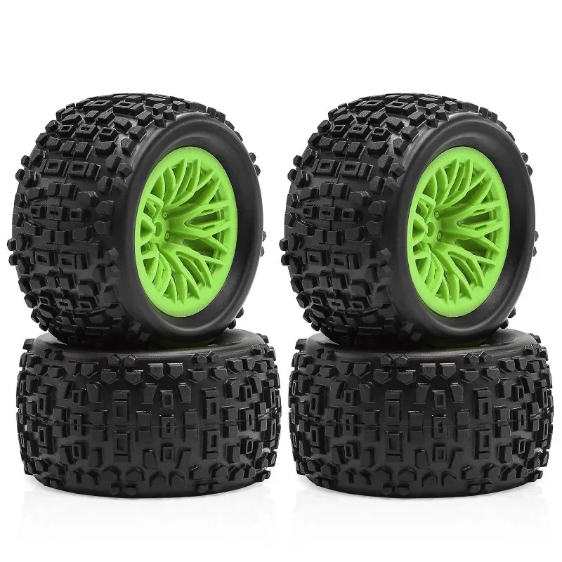 Pneus de roue de voiture RC hexagonaux de 12mm, 1/18, pour ARRMA TYPHON GROM GRANITE GROM, pièces de mise à niveau, accessoires, 4 pièces