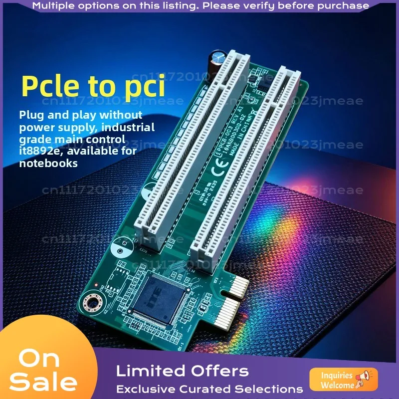 USB4 to PCI Expansion Card, PCIe to PCI Adapter, Laptop External for Motion Control Card, Parallel Port & Data Acquisition Card