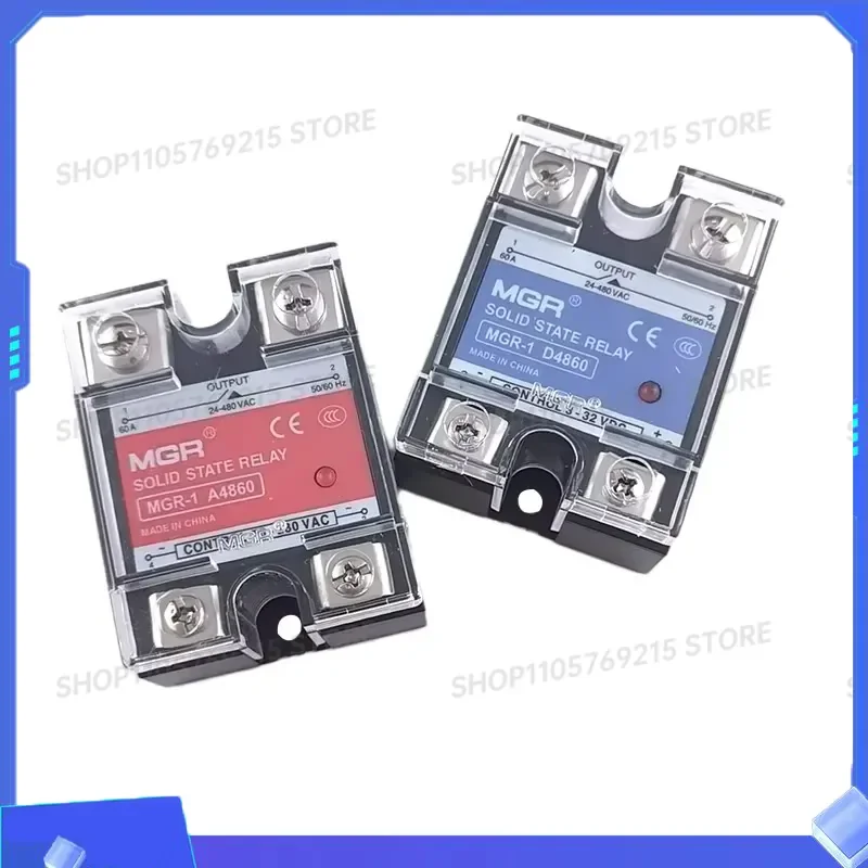 for Single Phase Solid State Relay MGR-1 D4840 A4860 10A 20A AC Control DC SSR-25DA 80AA