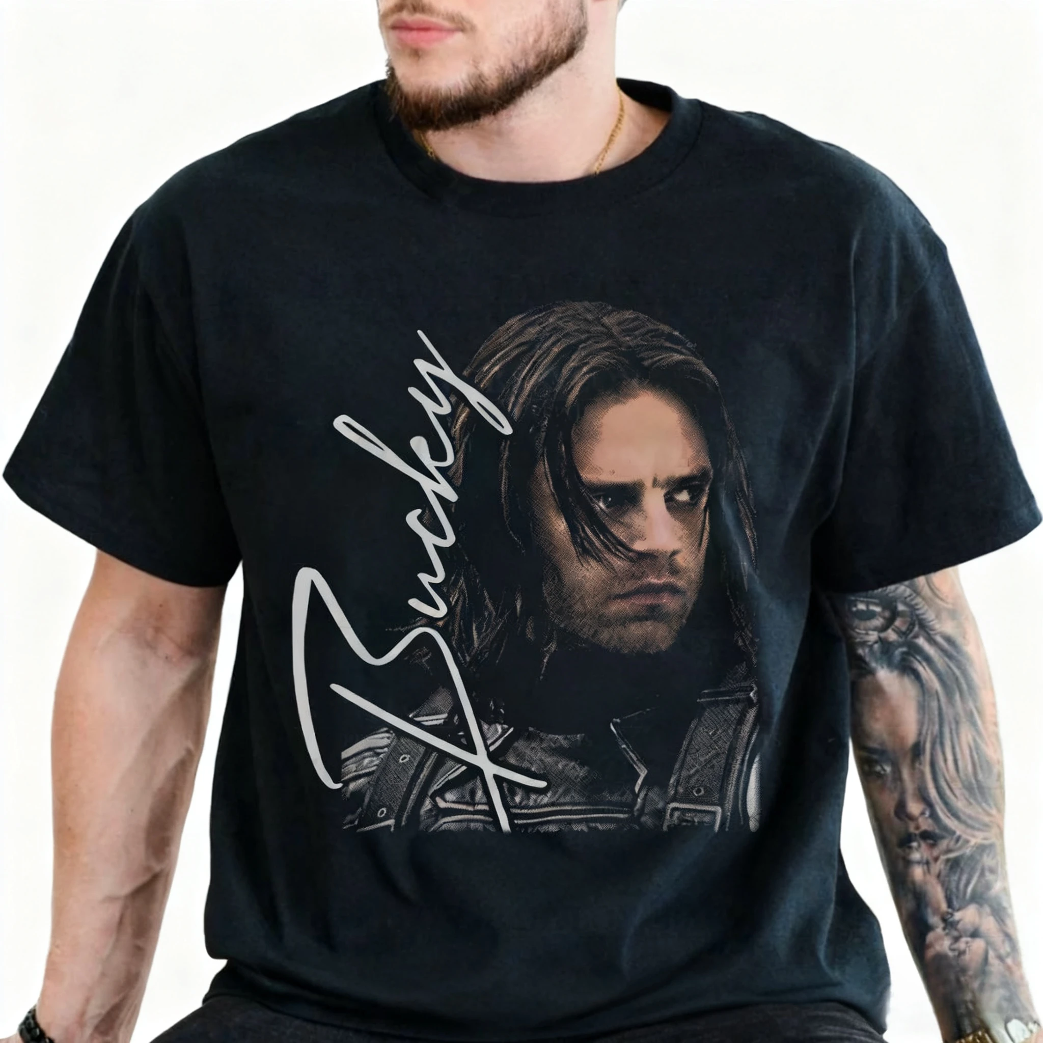 เสื้อยืดวินเทจบัคกี้ บาร์นส์เสื้อวินเทจบัคกี้ บาร์นส์เสื้อยืดลายบัคกี้ บาร์นส์เสื้อยืดบัคกี้ บาร์นส์แบบปลอม