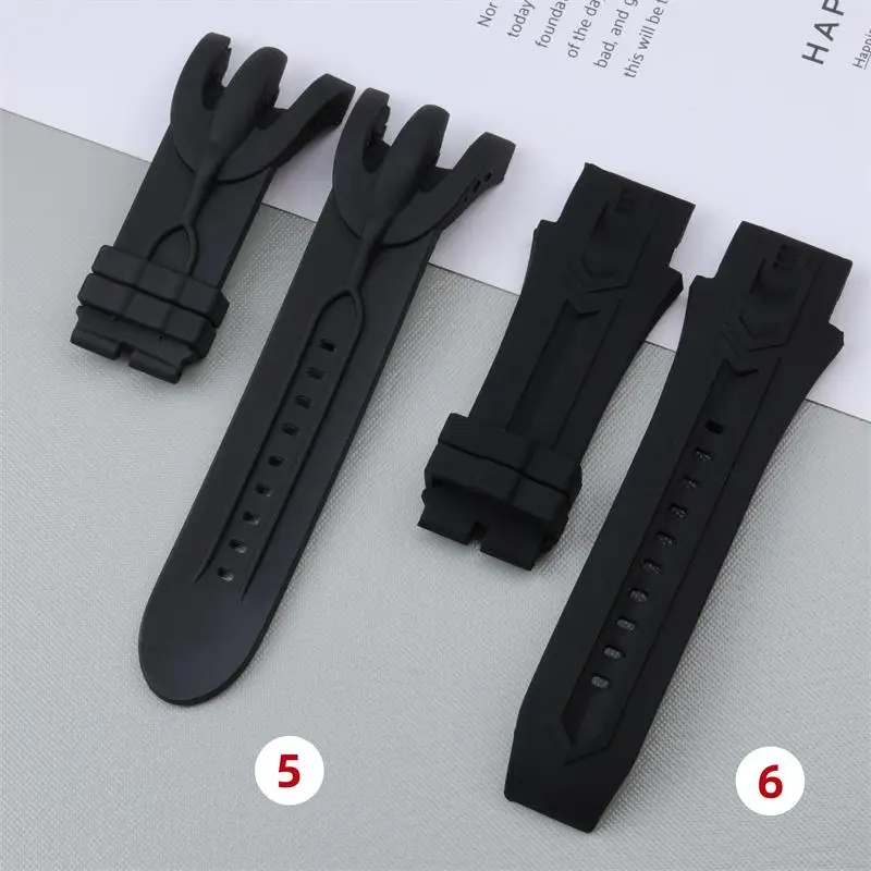 TINTAG 26mm 28mm Multiple Black Rubber Watch Band For INVICTA Strap Pro Diver 6977-6978-6981 Subaqua Noma Reserve Subaqua Series