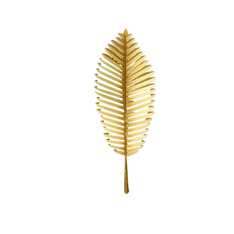 

Southeast Asia wrought iron Japan banana leaf stereo wall hanging new Chinese living room wall background Decoration pendant