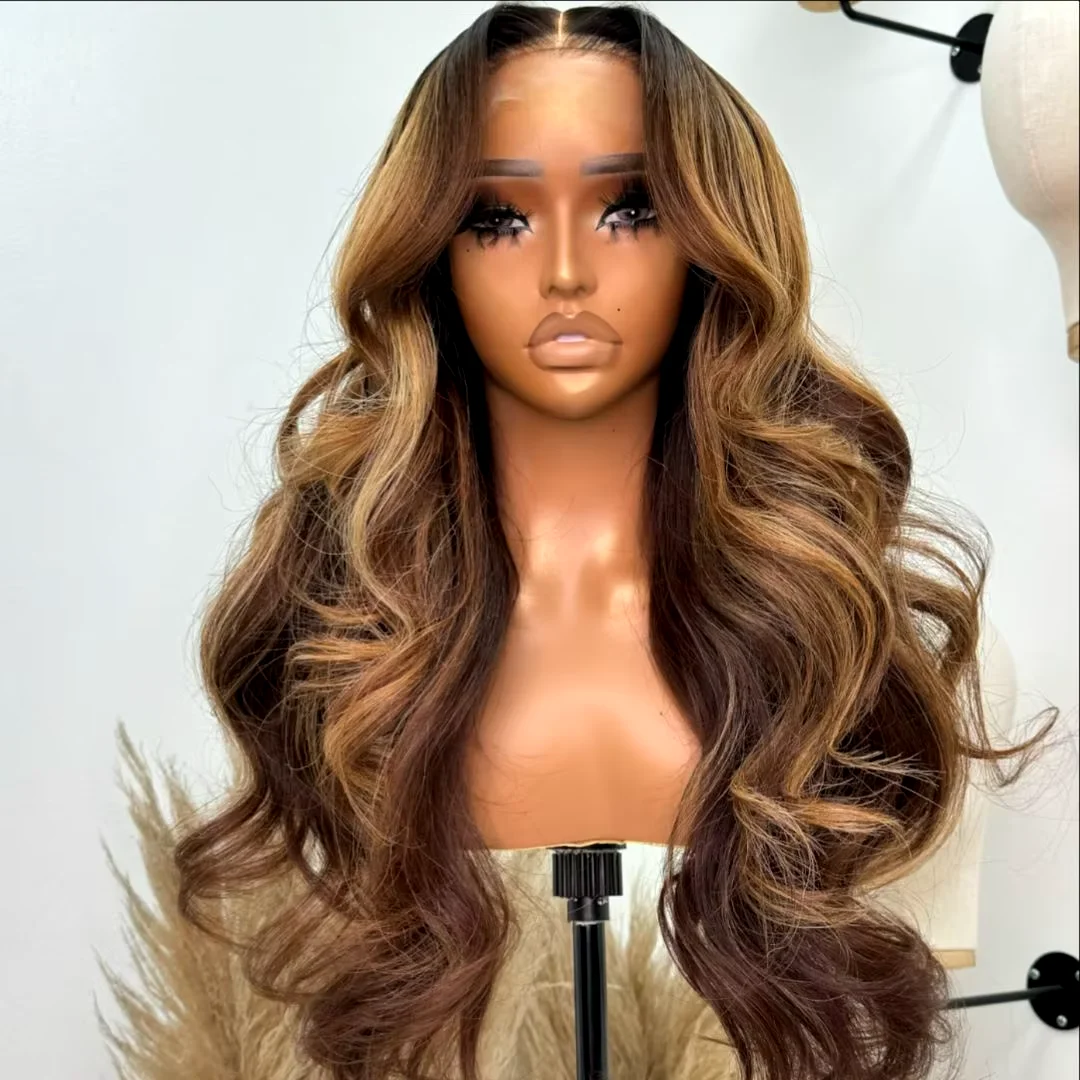 

Highlight Blonde 180Density 20inch Body Wave Preplucked 5x5 Silk Base Jewish Human BabyHair HDLace Wig European Hair Glueless