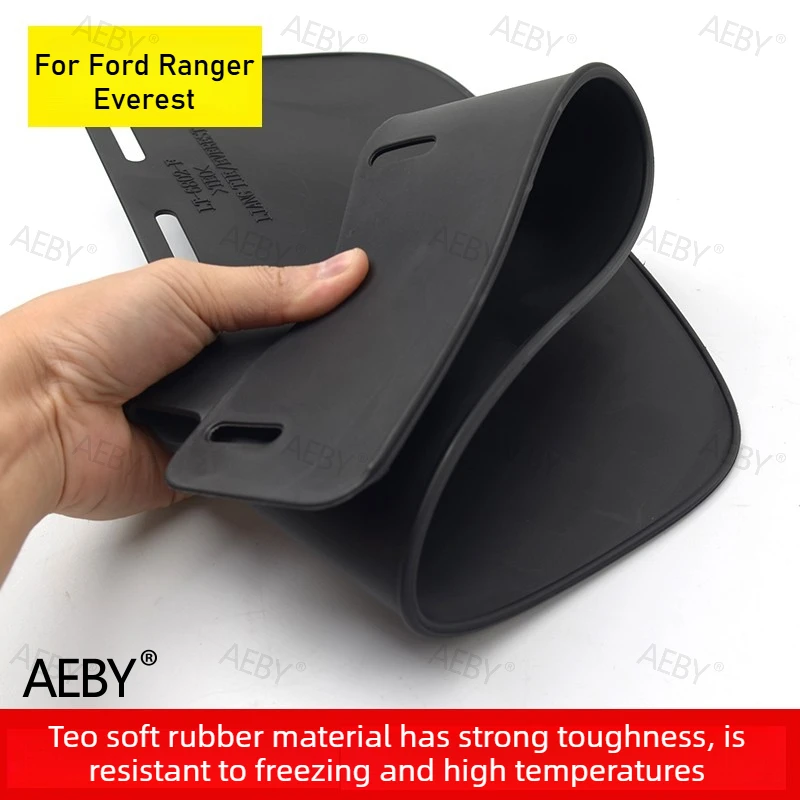 AEBY For Ford Ranger Everest 2015-2021 Wide mudguard,Heavy duty soft rubber splash guard,fender splash guard,Car accessories