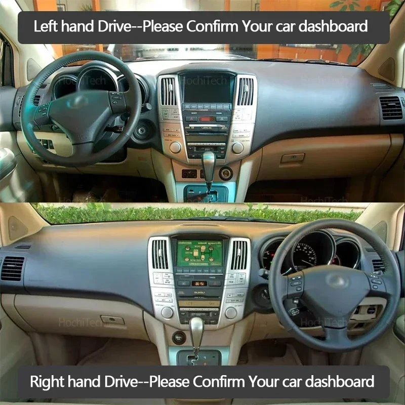 المضادة للانزلاق غطاء لوحة القيادة وسادة واقية اكسسوارات ظلة السجاد لكزس RX 2004 ~ 2009 XU30 RX300 RX330 RX350 RX400h 2006