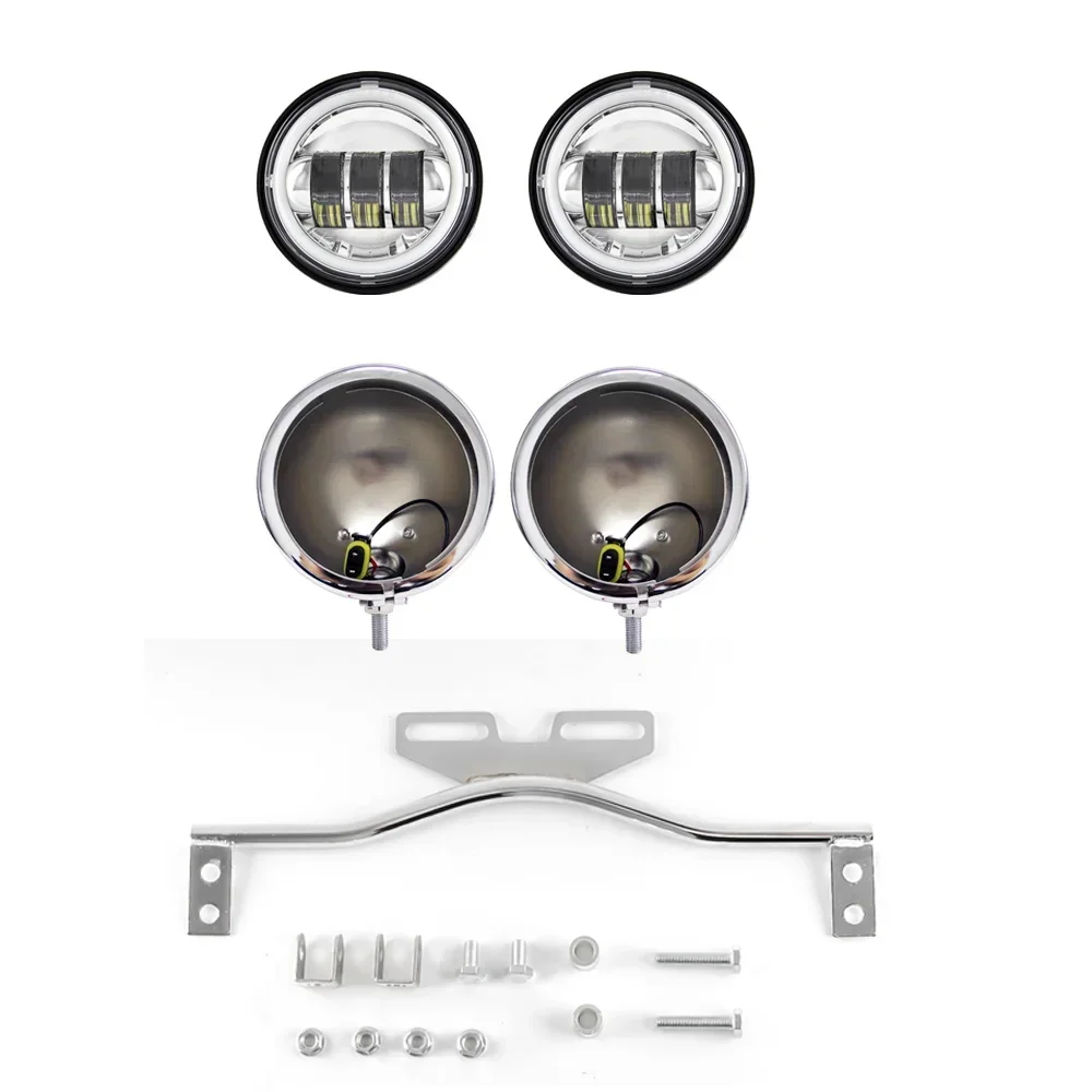 Motorcycle Light Bracket Bar Driving Spot 4.5