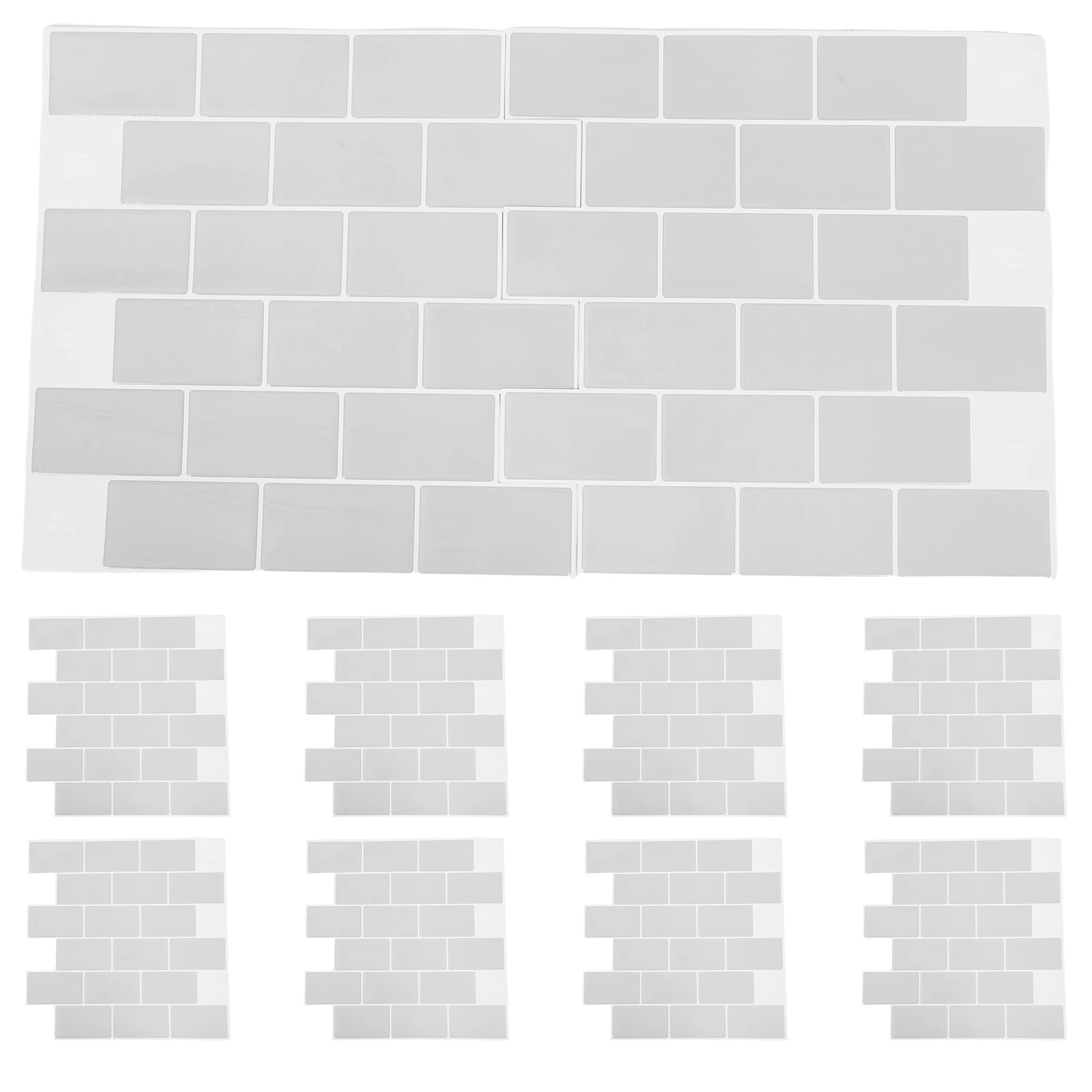 Papel tapiz con pegamento de goteo tridimensional, pegatinas para baño, azulejos adhesivos impermeables a prueba de aceite, autoadhesivos para pared de cocina, 10 hojas