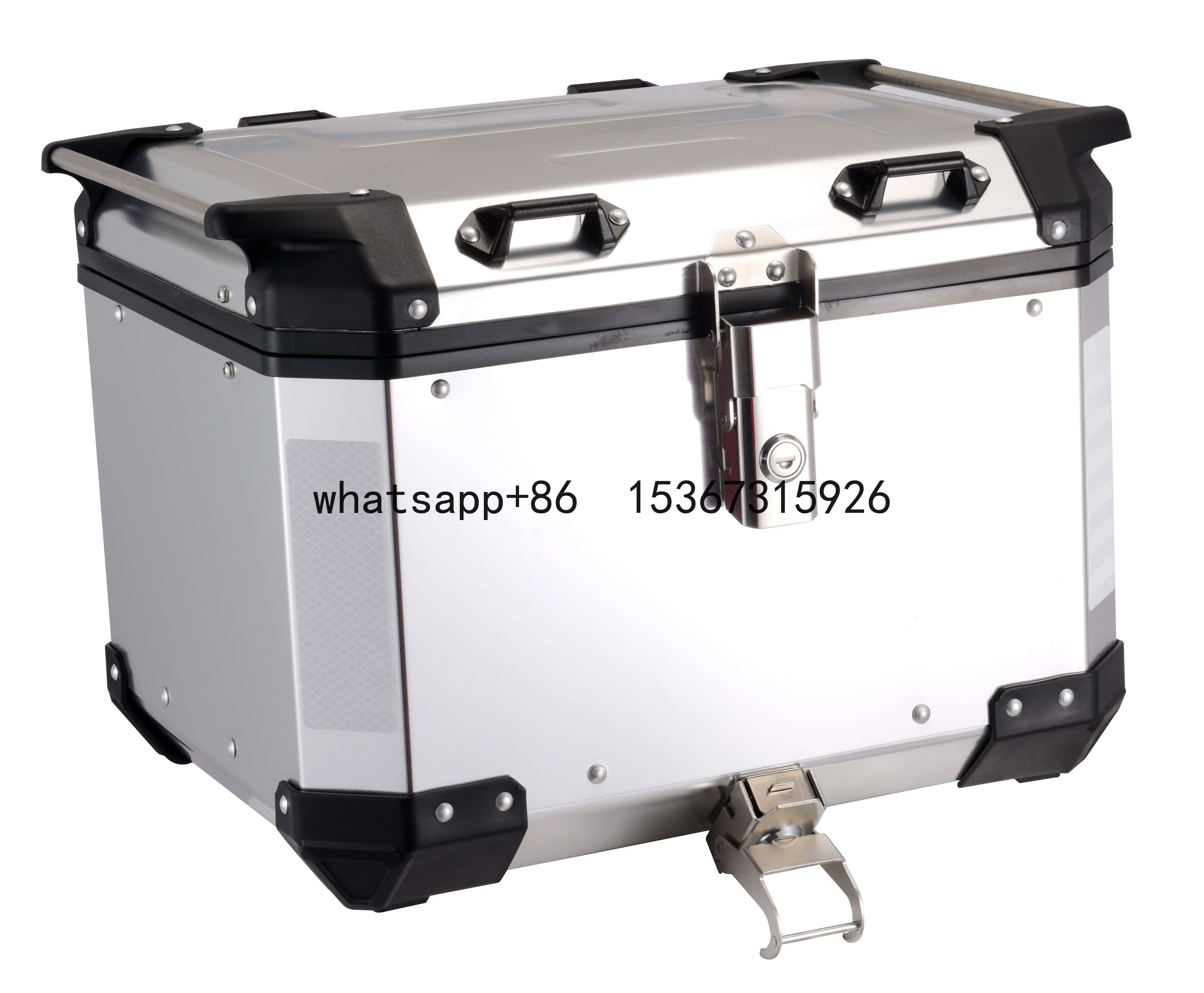 Manufacturer silver aluminum Top Box Motorcycle Topbox For Motorcycles 35L 45L 48L