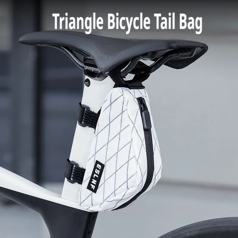 

Mini Triangle Bicycle Tail Bags Waterproof Portable Bike Saddle Bags Rainproof Pannier Adjustable Cycling Bike Accessories