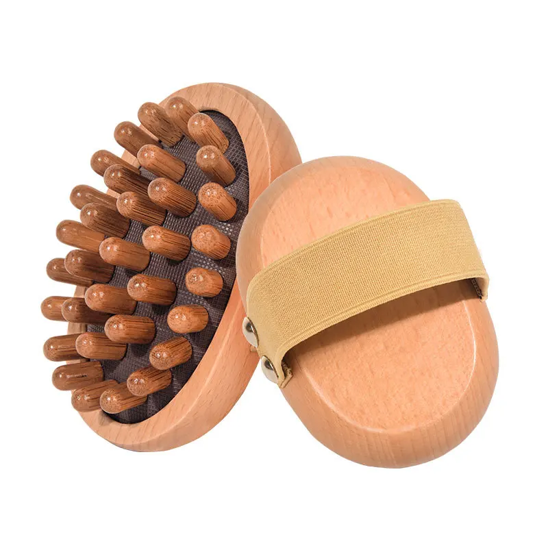 Meridian massage brush, rub the abdomen with veins, brush the legs, beauty the body and dredge  meridians