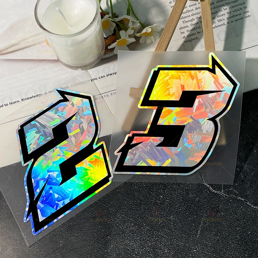 2 قطعة أرقام دراجة نارية عربية ثلاثية الأبعاد من الكربون مقاومة للماء لسكوتر دراجة نارية الجبهة هدية جسم السيارة شارات الفينيل #3